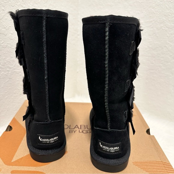 Koolaburra by UGG Victoria Girl's Tall Winter Boots for Kids Color Black Sz US13 - Picture 7 of 14